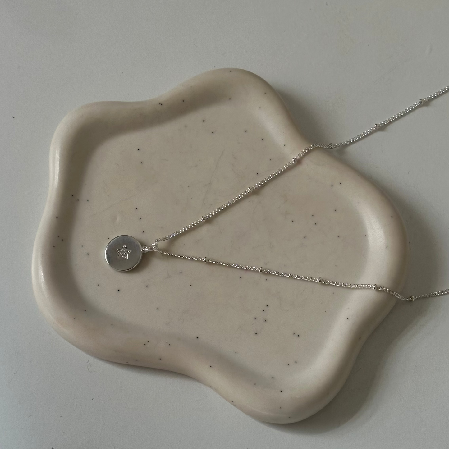 Collar Estrella Medalla Plata