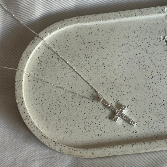 Collar Cruz con circones