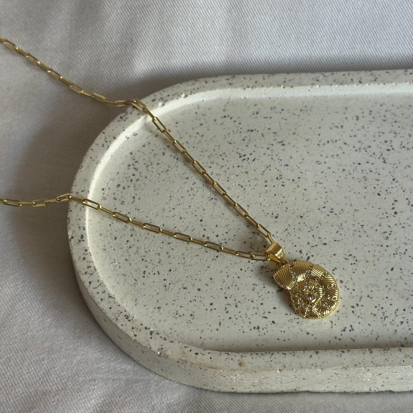 Collar Caracol con circones