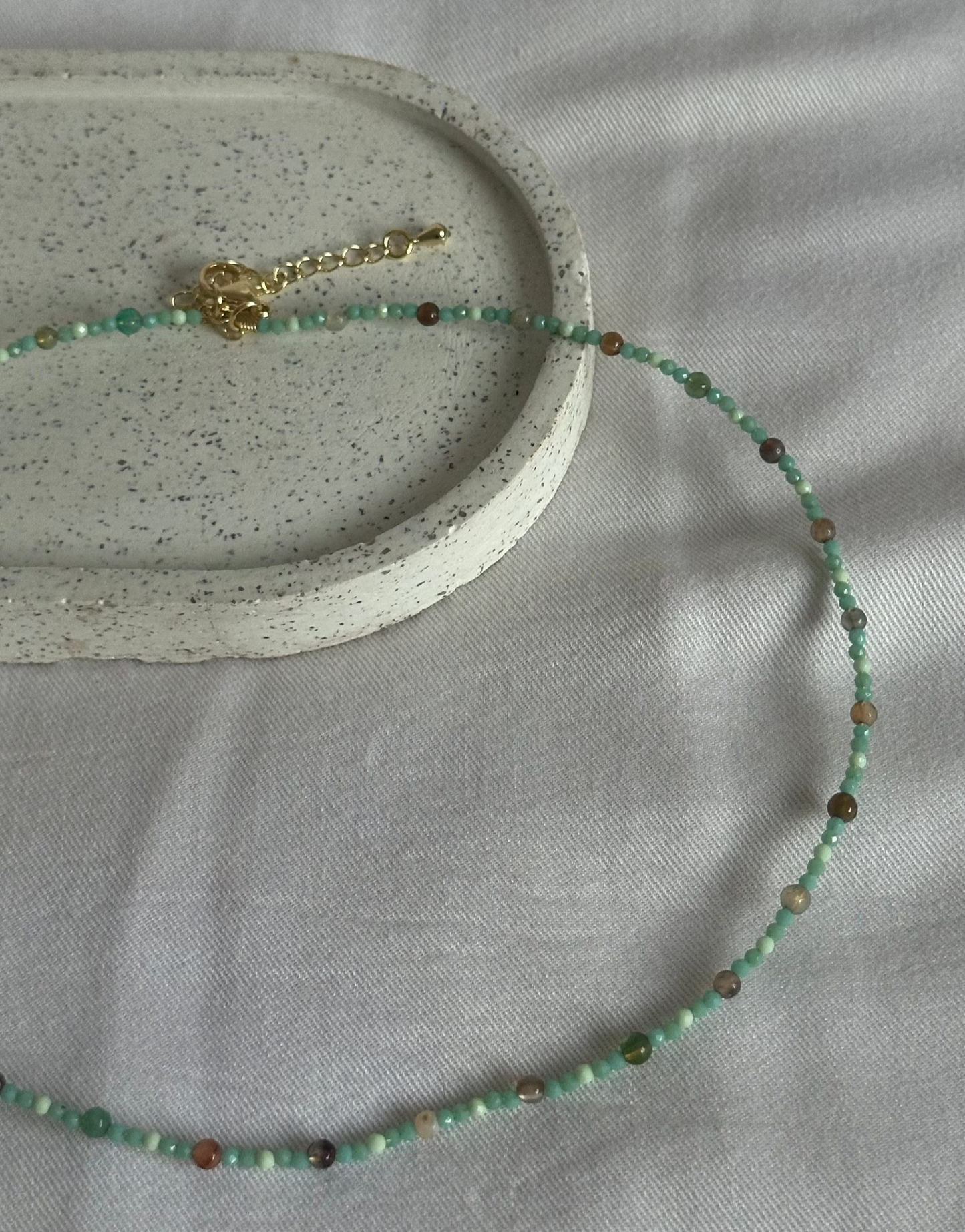 Collar Cristales y Agata Facetados