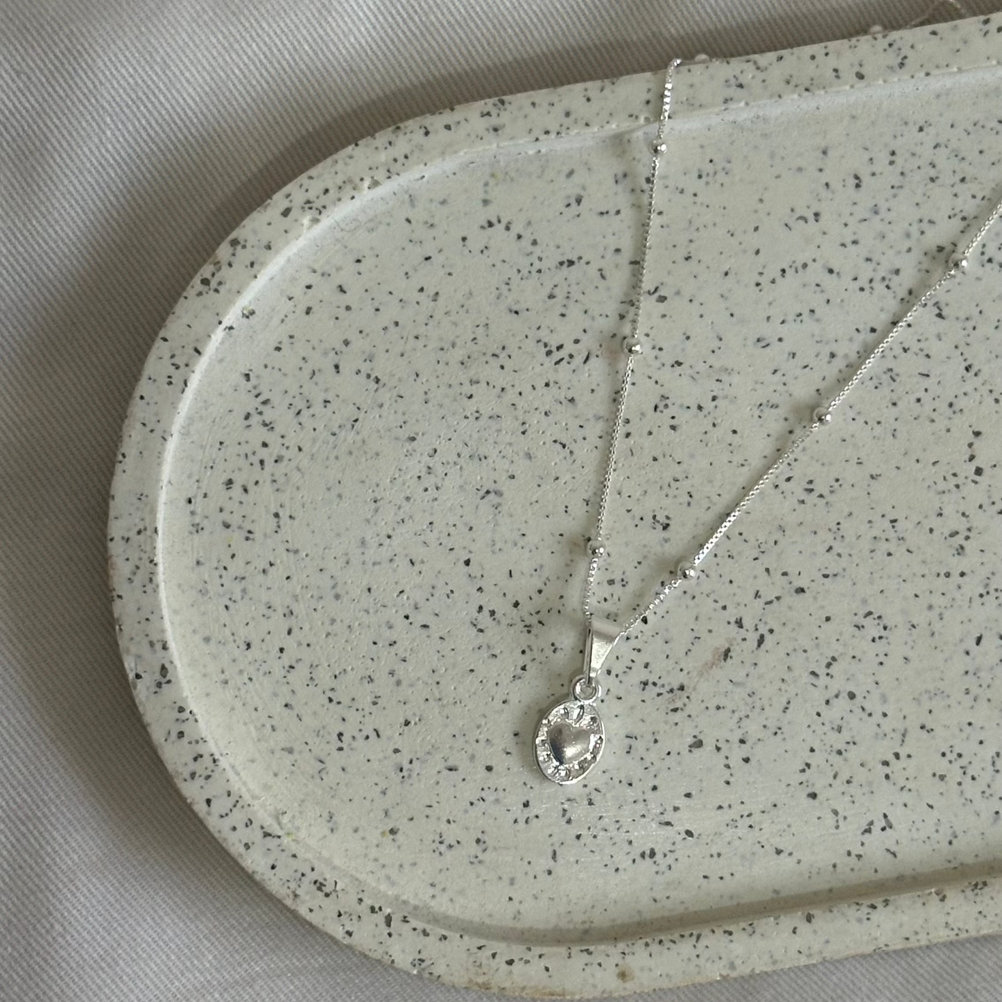 Collar Corazón Little Plata