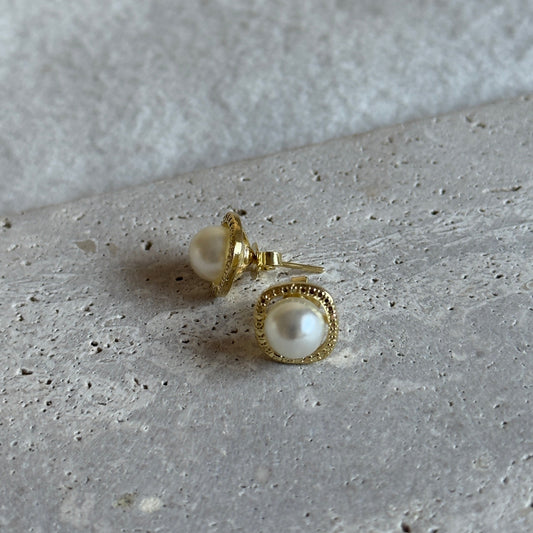 Aros Perla con circones