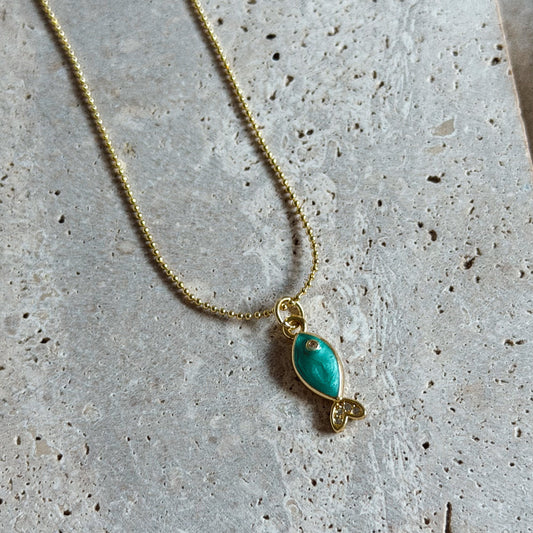 Collare Pez con Circón