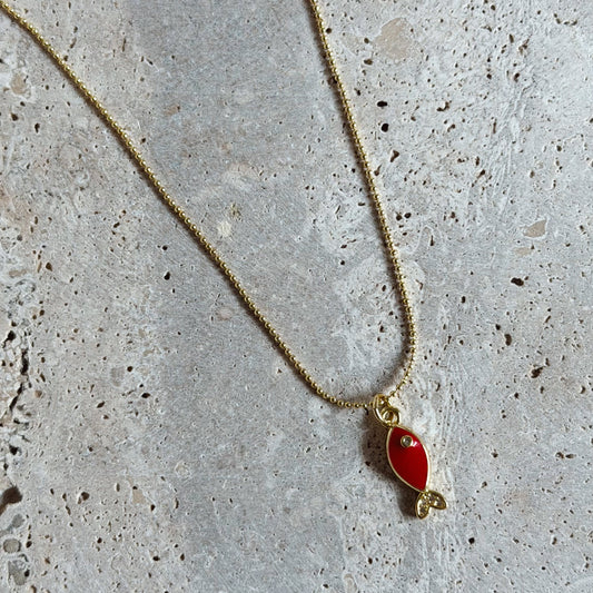 Collar Pez Rojo