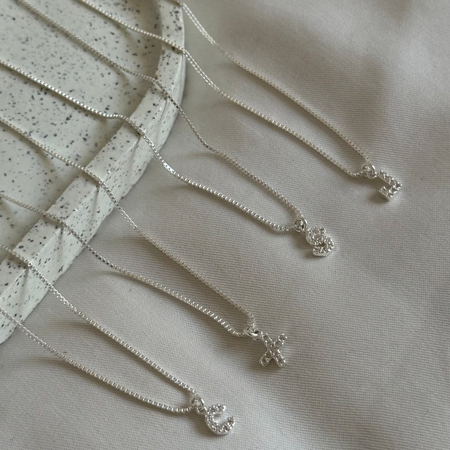 Collar Inicial Plata 925