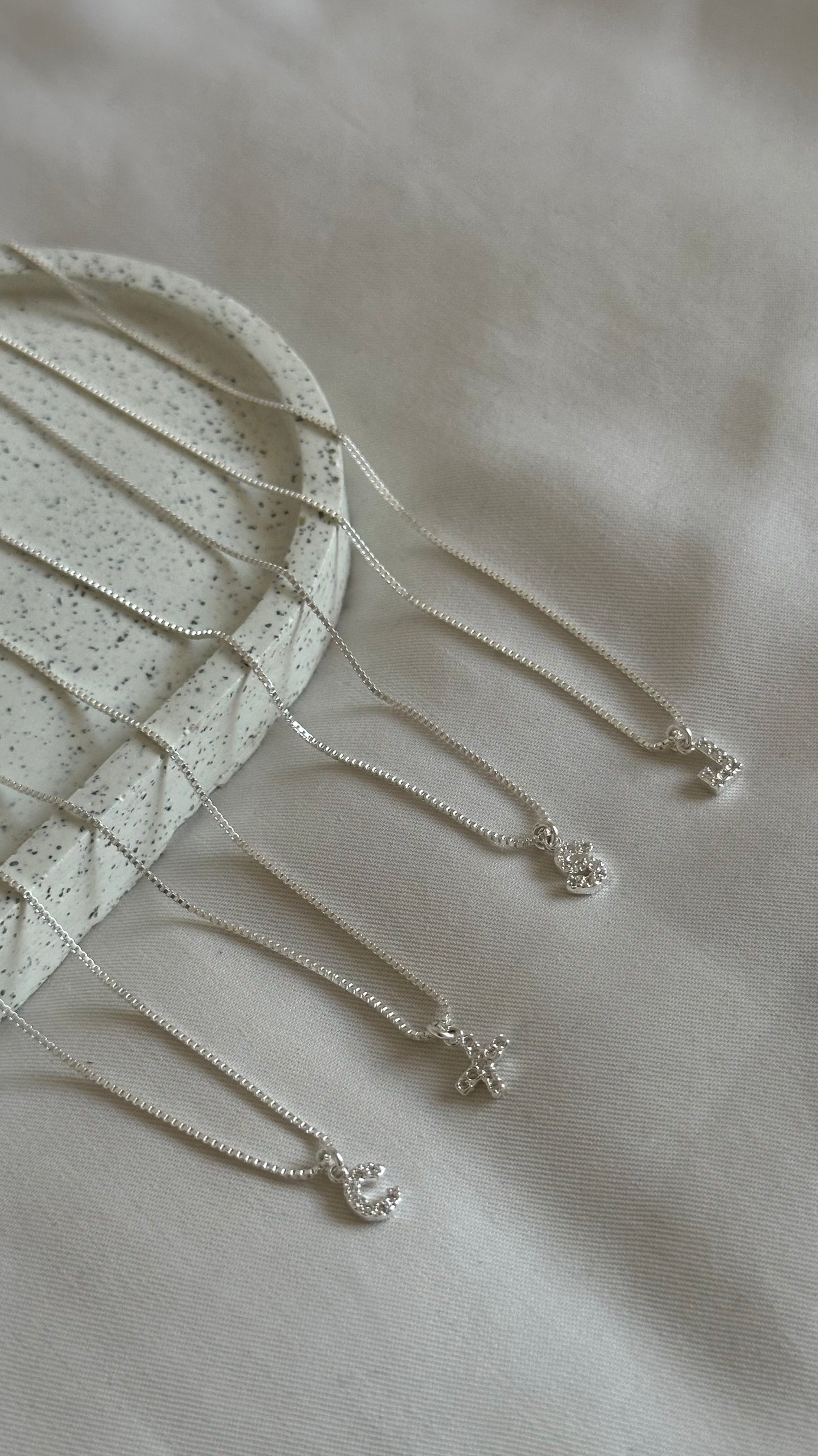 Collar Inicial Plata 925