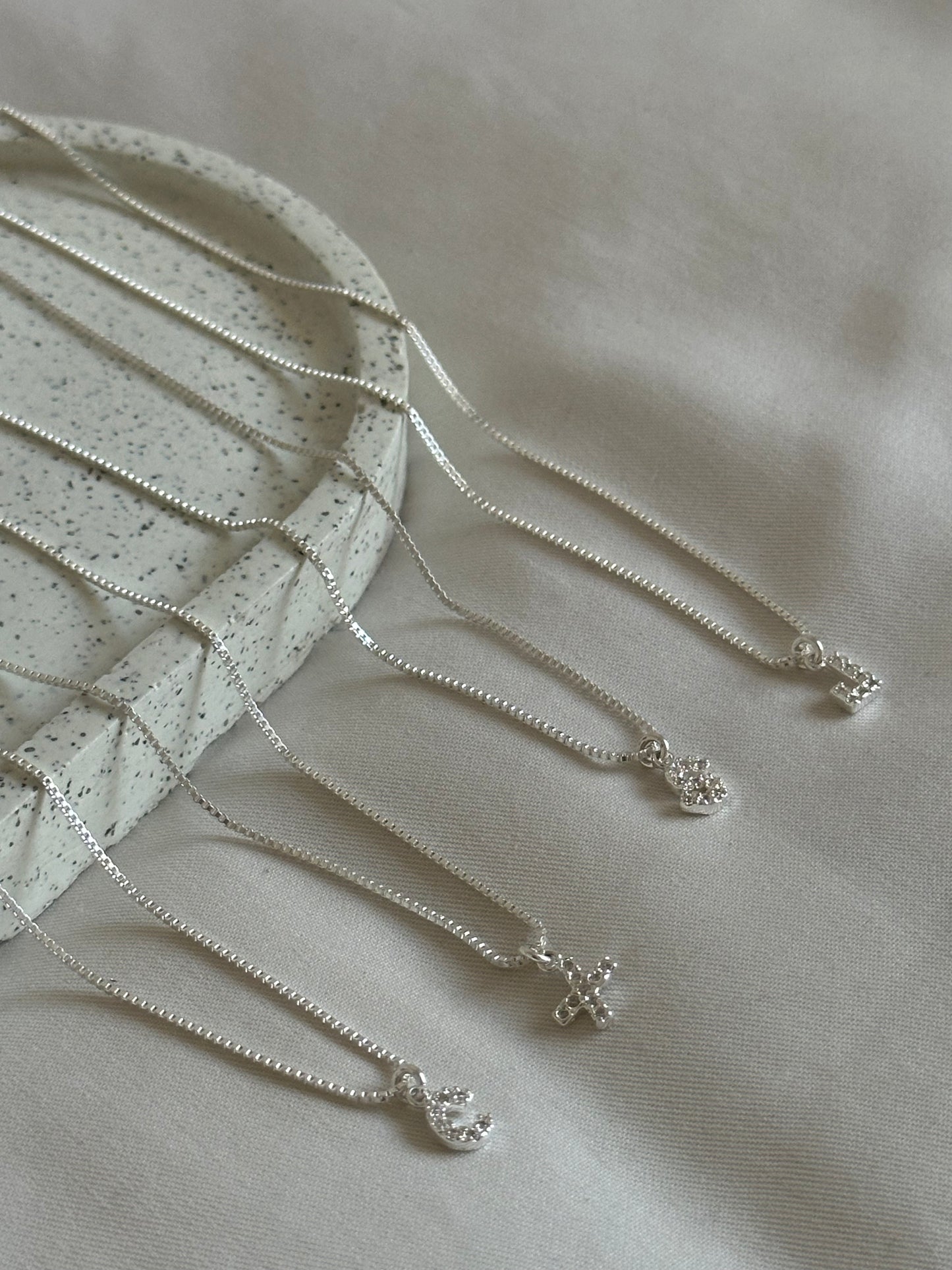 Collar Inicial Plata 925