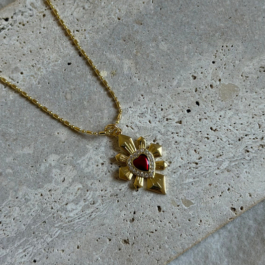 Collar Heart Red