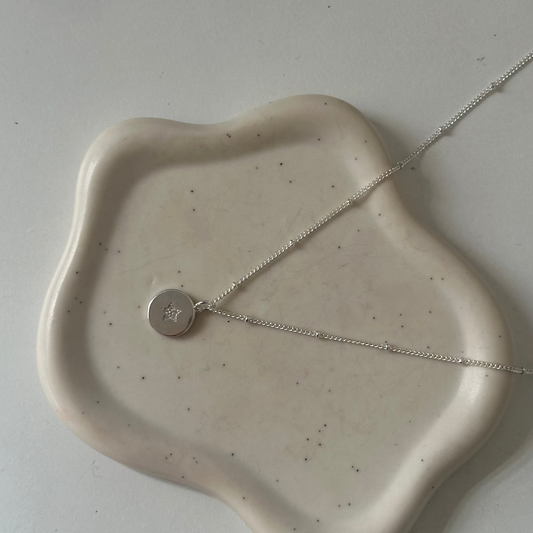 Collar Estrella Medalla Plata