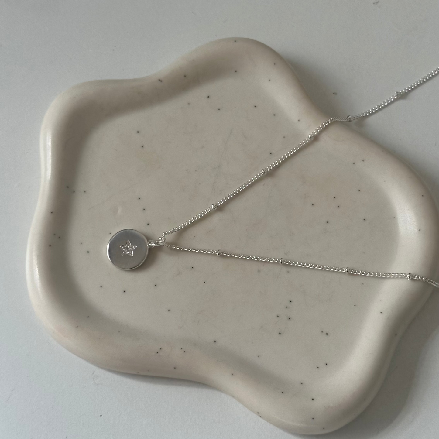Collar Estrella Medalla Plata
