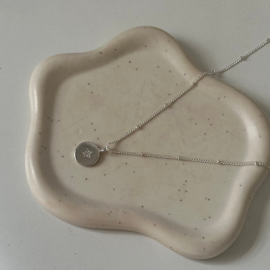 Collar Estrella Medalla Plata