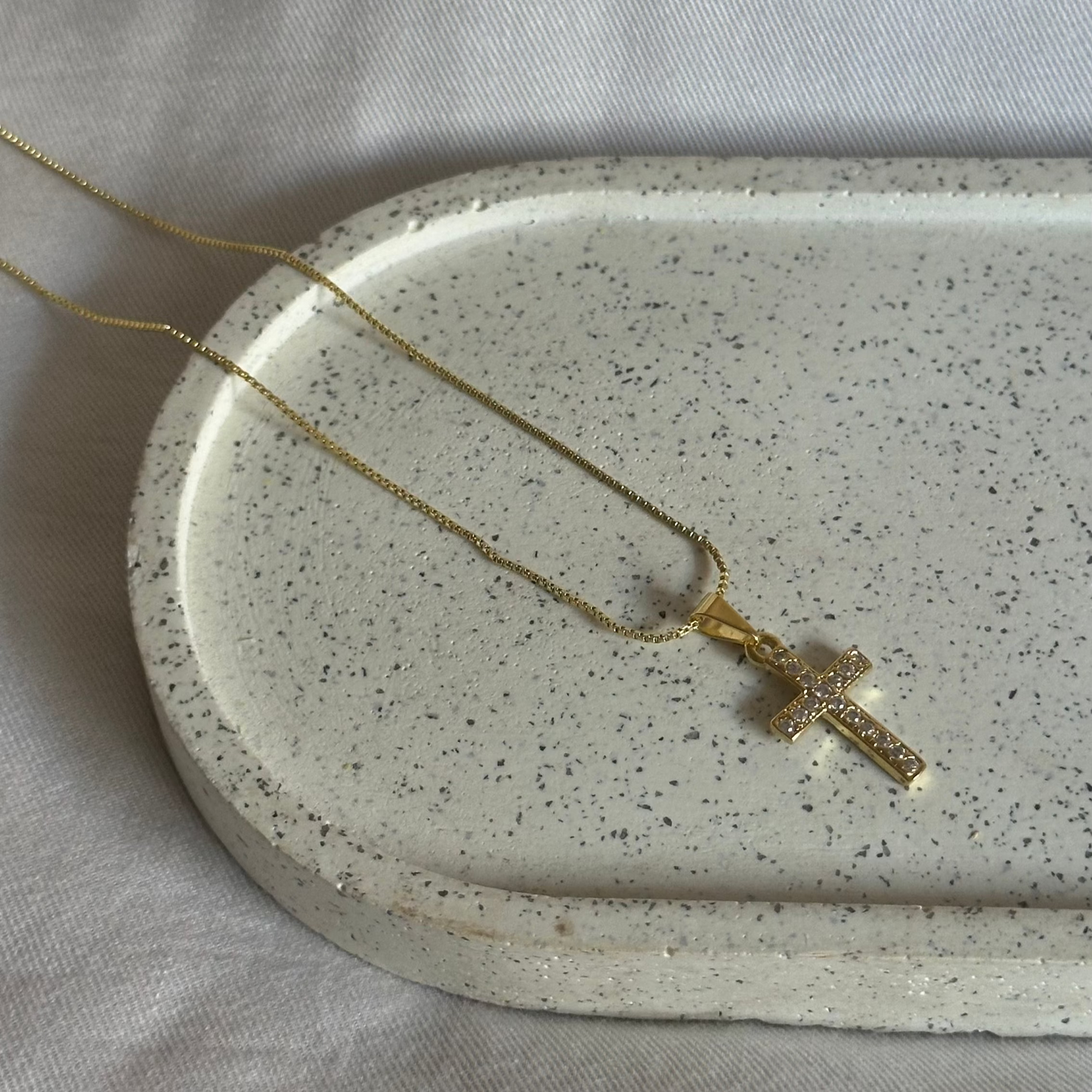 Collar Cruz con circones