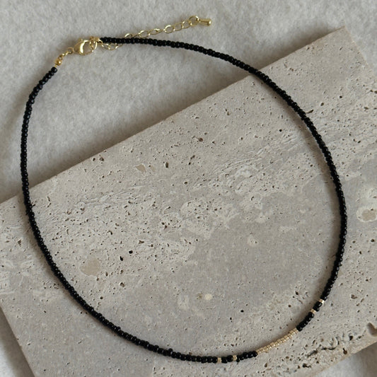 Collar Miyuki Black