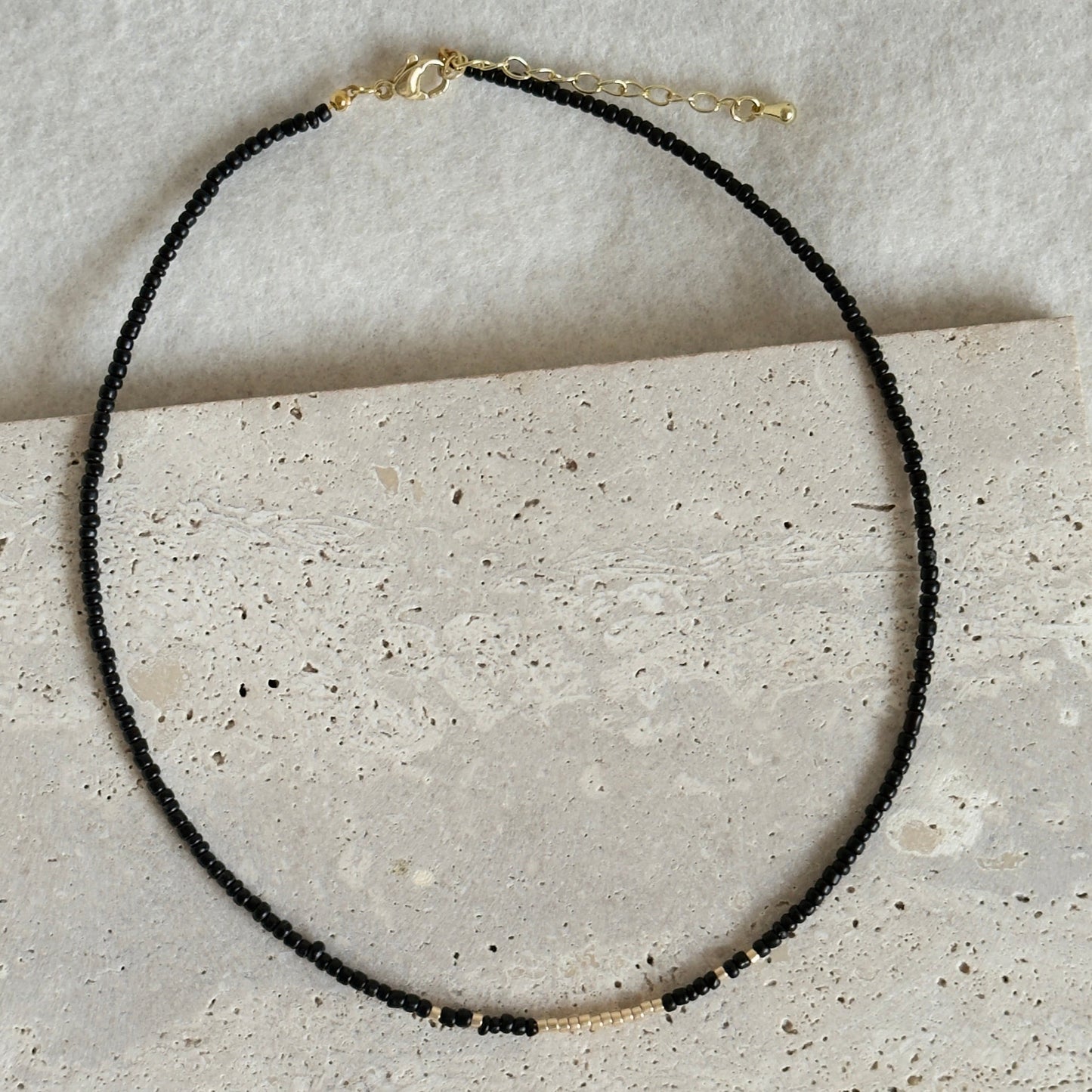 Collar Miyuki Black