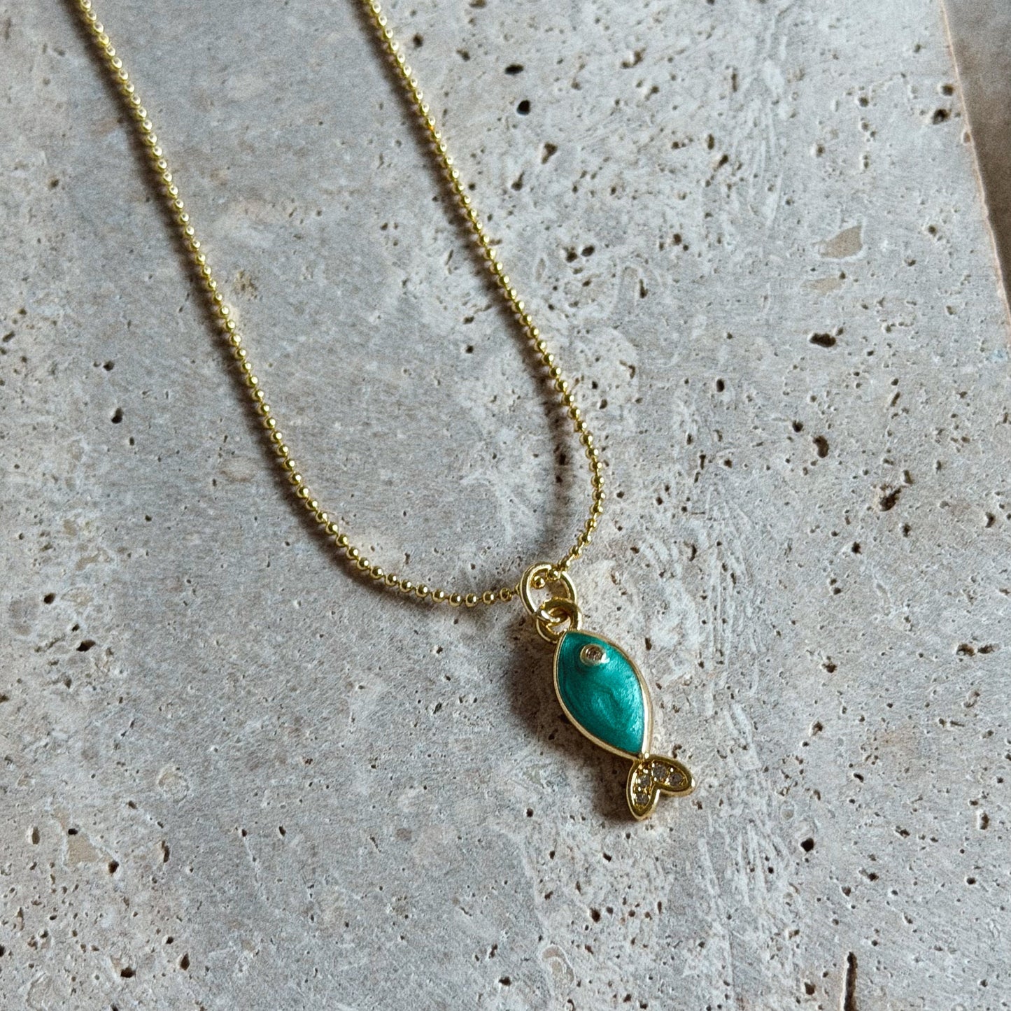 Collare Pez con Circón