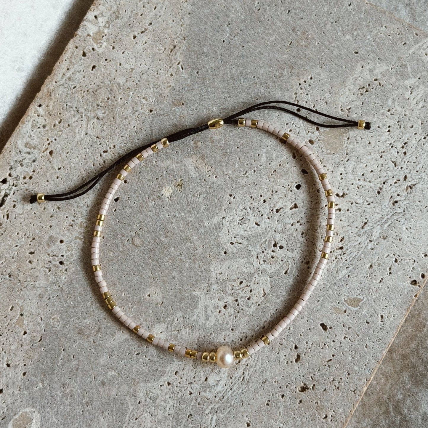 Pulsera Miyuki Rosa Palo