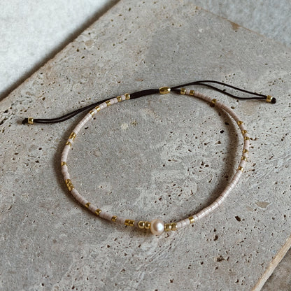 Pulsera Miyuki Rosa Palo