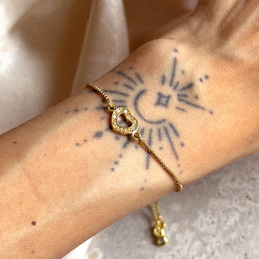Pulsera Corazón con Circones